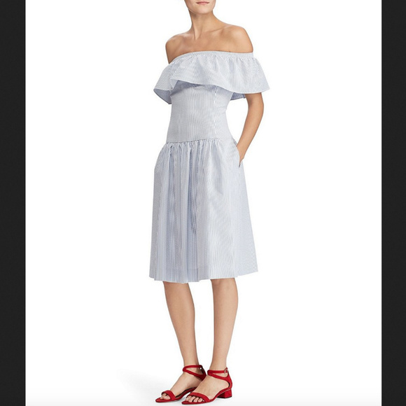 ralph lauren women's seersucker dress